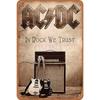 AC DC Vintage Heavy Metal Music Cool Classic Rock Band Metal Tin Sign for Home Restaurant Cafe Bar Art Wall Decoration Gifts