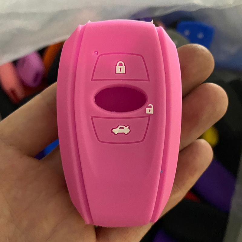 ZAD silicone rubber car key case cover shell for subaru Legacy impreza forester xv trezia BRZ wrx levorg outback 3 buttons key