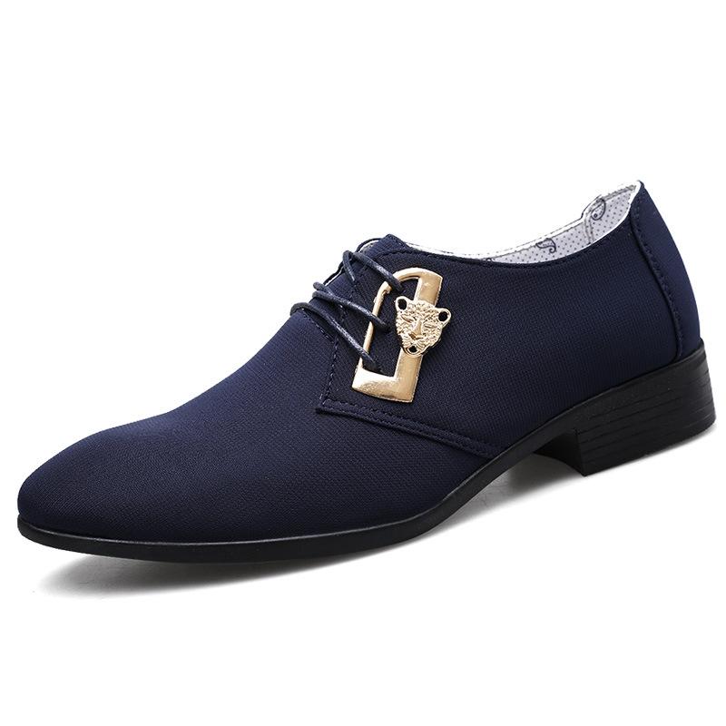 

2025 new men s cloth shoes large size casual shoes breathable canvas shoes versatile men s shoes 38 синій