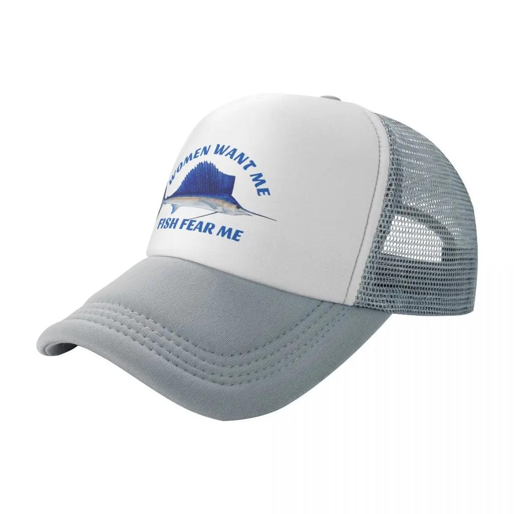 Women want me, fish fear me Baseball Cap custom caps Thermal Visor fishing caps man Caps Male Women's
