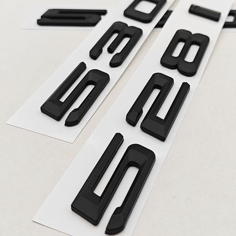 3D Czarny Matowy ABS Logo Litery Samochodowe 528i 530i Naklejka Emblemat na Tylną Klapę Dla BMW Serii 5 530i 530i F10 E60 Akcesoria Tylne
