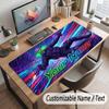 Personalized Name Designs Theme Customized Mouse Pad Personalized Print Name Text Desk Mat For Home Office Table Decor