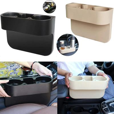 Portavasos para coche Relleno de hueco de asiento de coche Portavasos para agua Botella de bebida Lata Teléfono Llaves Organizador Almacenamiento Soporte Soporte Accesorios de Estilo para Coche