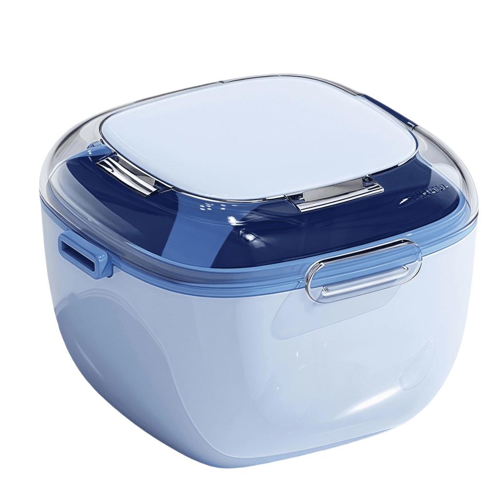 Estojo Retentor Multifuncional de Camada Dupla Caixa de Armazenamento Ortodôntico Design Portátil Material Durável Fechamento Seguro