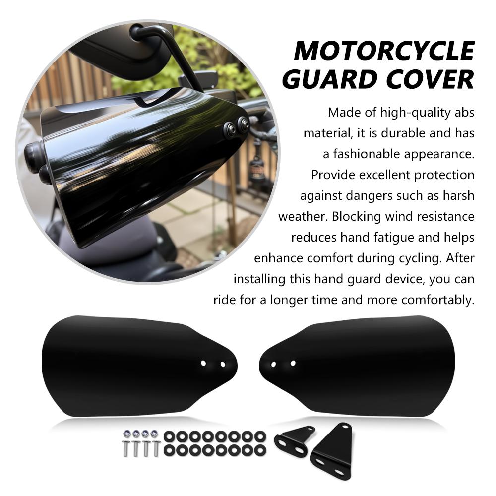 Motorcycle Handguard Windproof Handlebar Shield Hand Guard Protector Cover For Touring Electra Glide Road King Glide Freewheeler