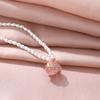 Natural Freshwater Pearl Necklace Women'S High Sense Versatile Temperament Opal Pendant Collarbone Chain