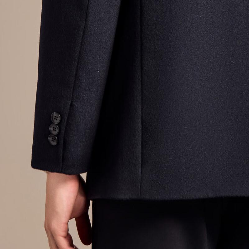 Antonio Men's Wool Overcoat with Detachable Goose Down Liner