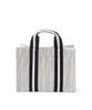 Oror Book Tote Bag 006 Stripe Beige