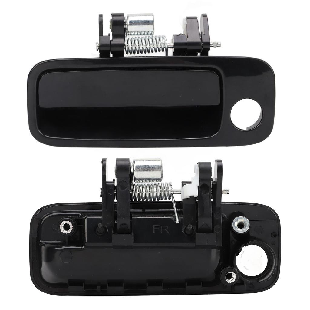 2PCS Car Exterior Door Handle 69210AA010 Comfortable Grasp Black Replacement for Camry 1997?2001