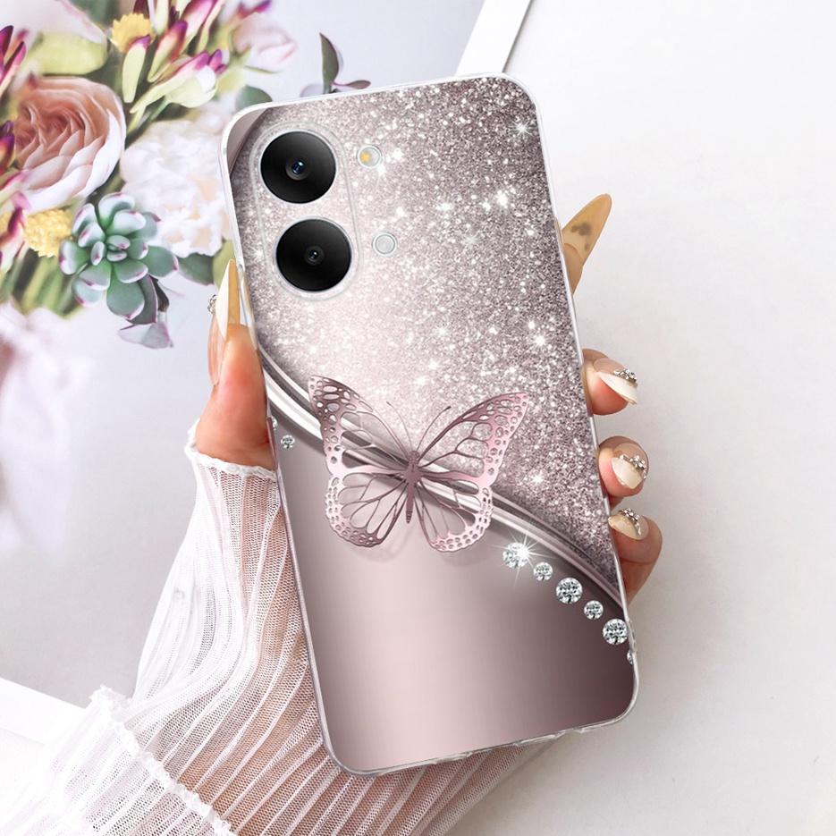 For Xiaomi Redmi Turbo 5 Max Case Cute Cat Flowers Painted Cover Soft Slim Phone Case For Xiaomi Redmi Turbo 5 Turbo5 Max Fundas