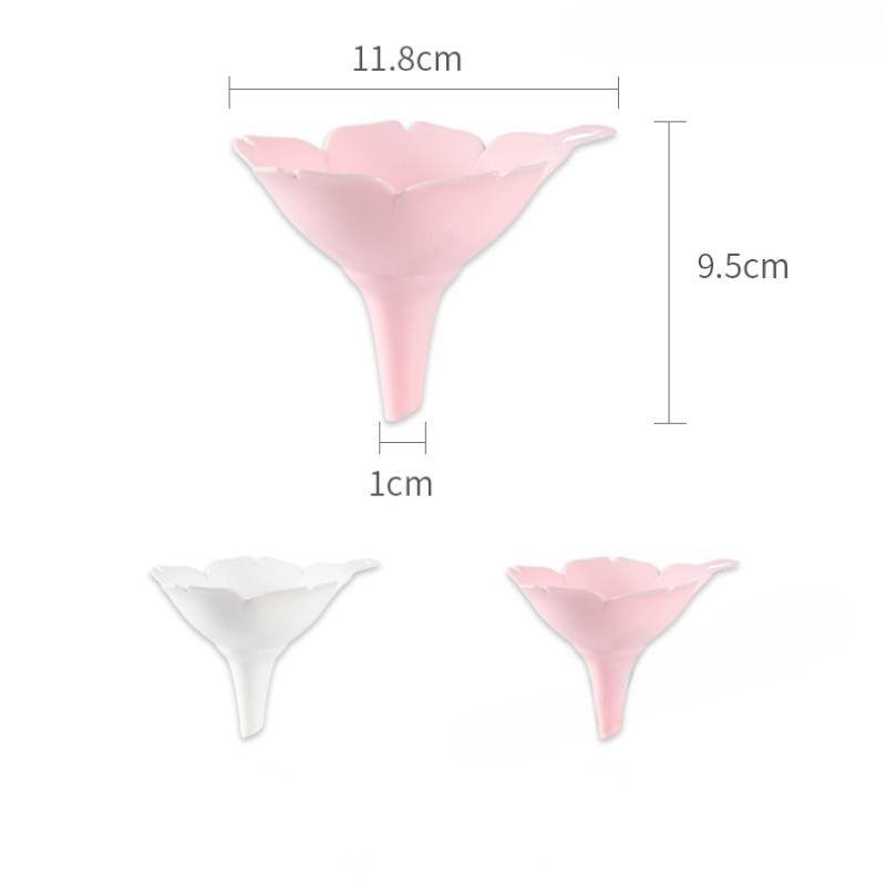 1Pcs Flower Shape Liquid Funnels Cherry Blossom Style Funnels Home Olive Oil Condiments Liquid Powder Dispenser Kitchen