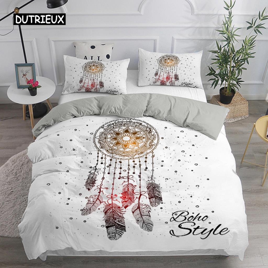 

Комплект постельного белья Dream Catcher Элегантный пододеяльник в стиле бохо Queen 240x220 Этническое одеяло, односпальное, двуспальное, королевское, покрывало EU single(135x200cm)