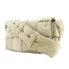 BOTTEGAVENETA Padded Tech Cassette Shoulder Bag Maxi Intrecciato Khaki Nylon Unisex Used