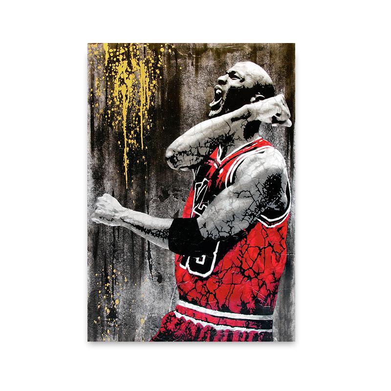 

Современные спортивные атлеты, футболки, плакаты и принты, вдохновляющие настенные рисунки, картины на холсте для баскетбольных комнат, домашний декор 21x30cm No Framed