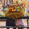 1 PC Automatic Folding Umbrella - Super Mario Pattern Portable Foldable Design With 8 Ribs Christmas Birthday Gifts