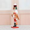 Festival Wooden Nutcrackers Statue 35Cm Tall Gingerbreads Man Inspired Christmas Decoration For Tabletop Display