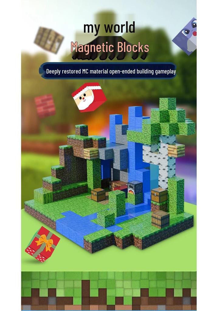 Magnetic Iron Building Blocks - Mini Educational Toy for Boys with Storage Box