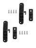 Classic Black Sash Horizontal Sliding Lock Hook Latch Screw Secure and Stylish Suitable for Various Sash Types
