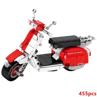 Mountain Electric Car Bicycles Motorcycle Retro Bikes  Supercar Race Sports Building Blocks Bricks Sets Kits Classic Model