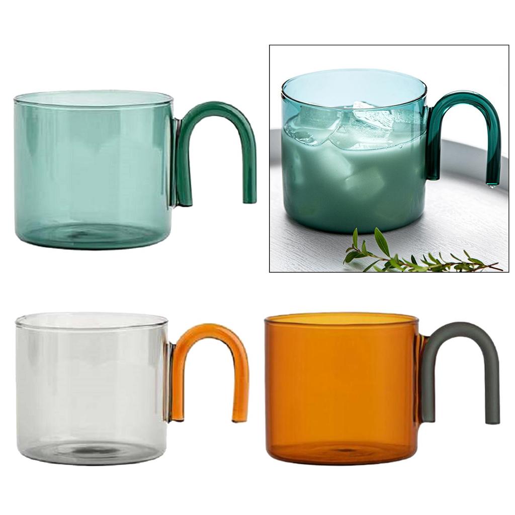 Glas Kaffemugg Dryckesvara Te Dryckeskopp för Frukostflingor Blommigt Te Kontor Hem