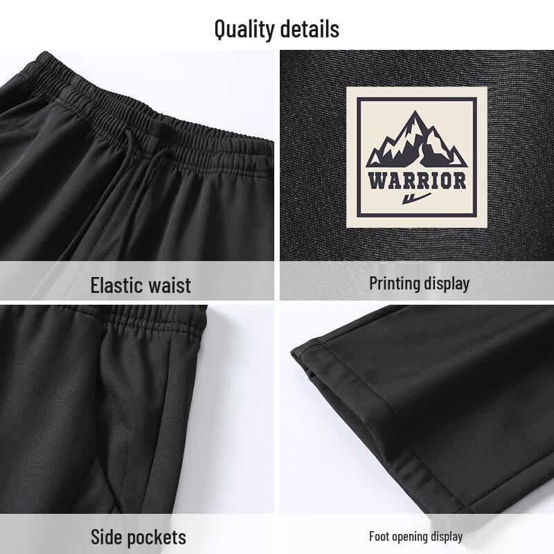 Warrior Herren Atmungsaktive Gerade Geschnittene Freizeithose