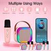 Nouvelle Machine à karaoké portable Bluetooth K12 Haut-parleur avec 1-2 microphones sans fil HiFi Haut-parleur familial pour chanter Cadeau pour enfants