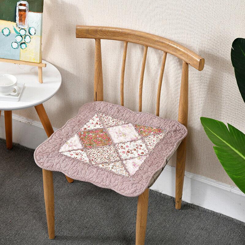 Podložka na židli s kravatami Polštář na židli Farmhouse Květinová kuchyně Jídelní sedák G