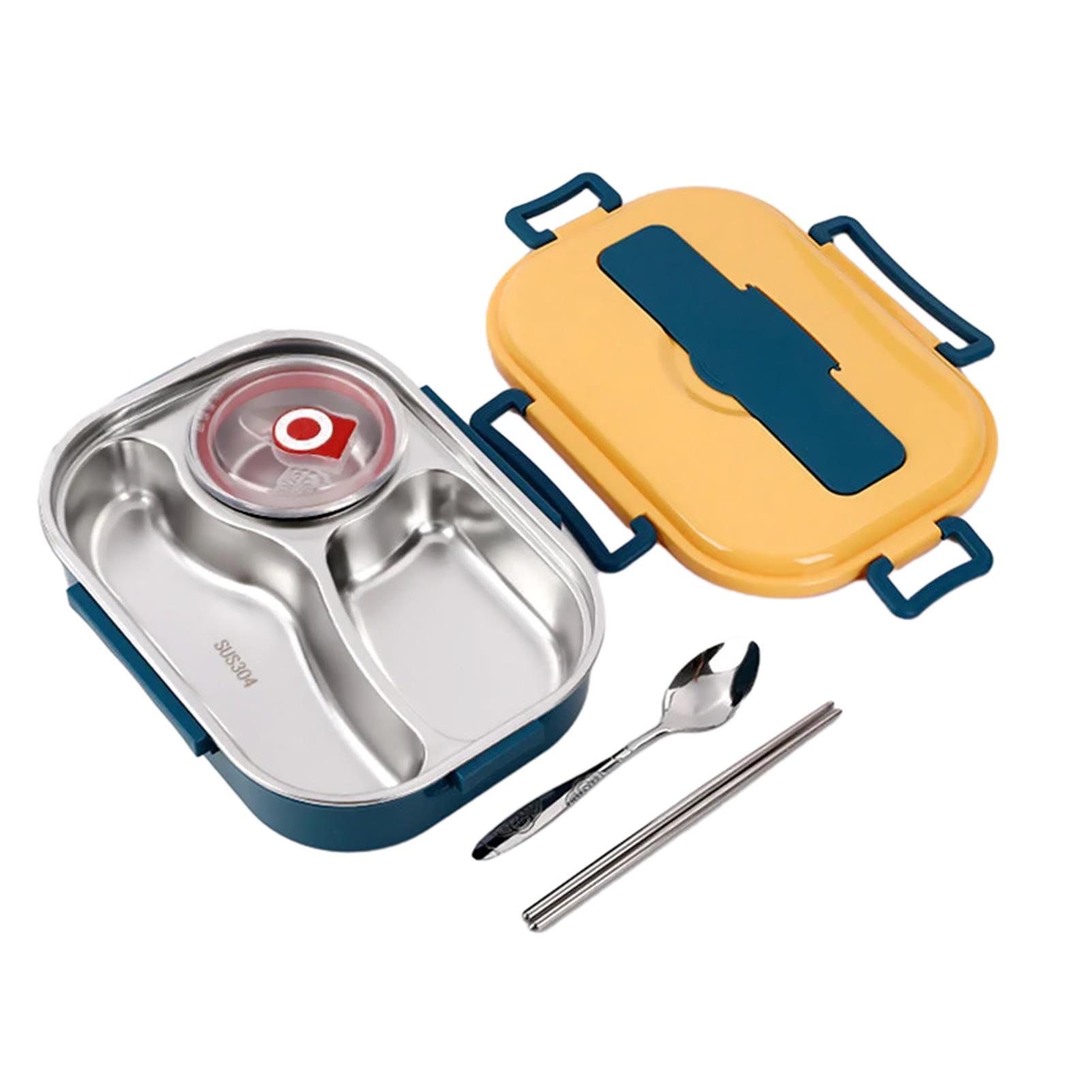 Портативный изолированный ланч-бокс большой емкости противопротечный для использования на открытом воздухе Four lattice 4270₽