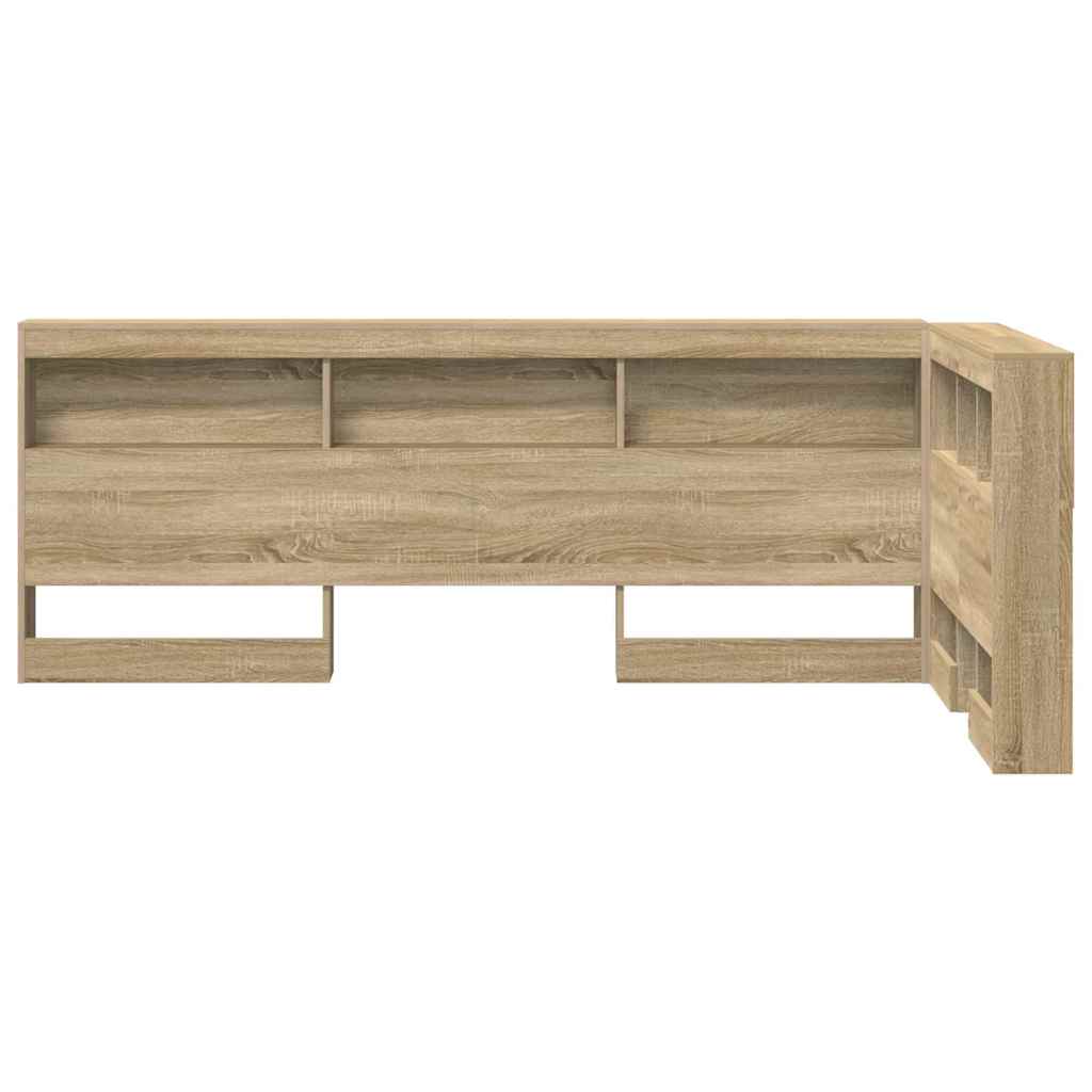 Storage Headboard Sonoma Oak 75 cm Particle Board