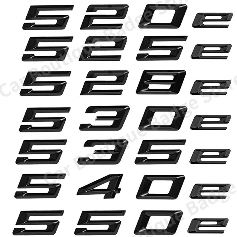 ABS 3D Nálepka s písmeny odznaku do kufru auta pro BMW řady 5 E39 E60 E61 F10 F11 G30 520e 525e 528e 530e 535e 540e