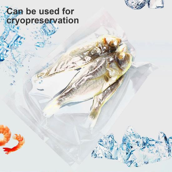 100 Pcs Vacuum Food Packaging Bags Thickened Good Sealing Pre-Cut Vacuum Sealer Bags for Food Storage