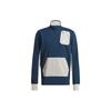 Casual Sports Running Stand Collar Colorblock Jacket Men Jacket Blue GP6488