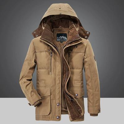 Giacca invernale da uomo Addensare Parka con cappuccio Giacca militare Inverno Freddo Mantieni caldo Cappotto da uomo Taglie forti Giacca e cappotti
