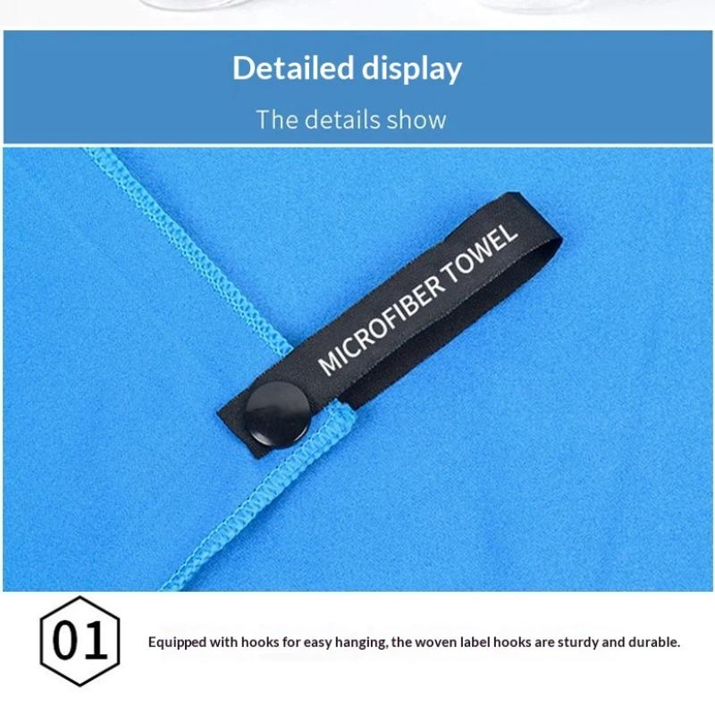 Minimalist Quick-Dry Microfiber Towel for Gym and Yoga Absorbent and Easy Care Design