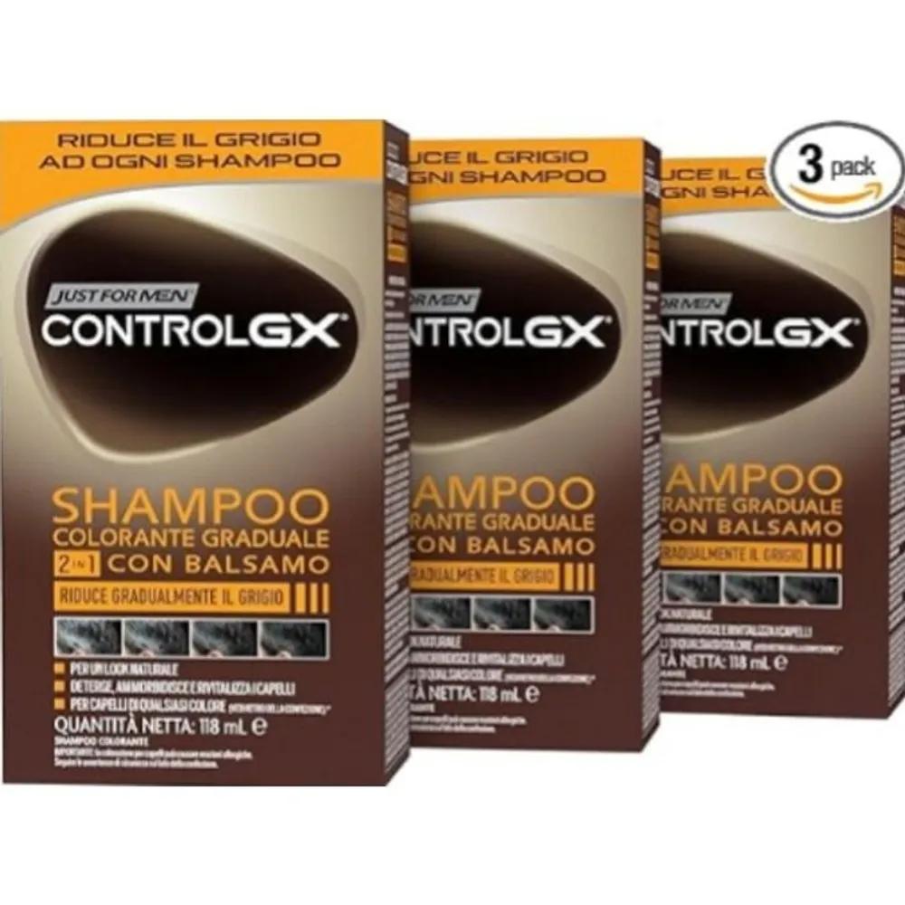 Just For Men Control GX Шампунь для закрашивания седых волос 118 мл x 3