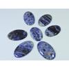 329Cts. Natural Blue Sodalite Oval Cabochon Loose Gemstone 07Pcs Lot 35-41MM C-1509