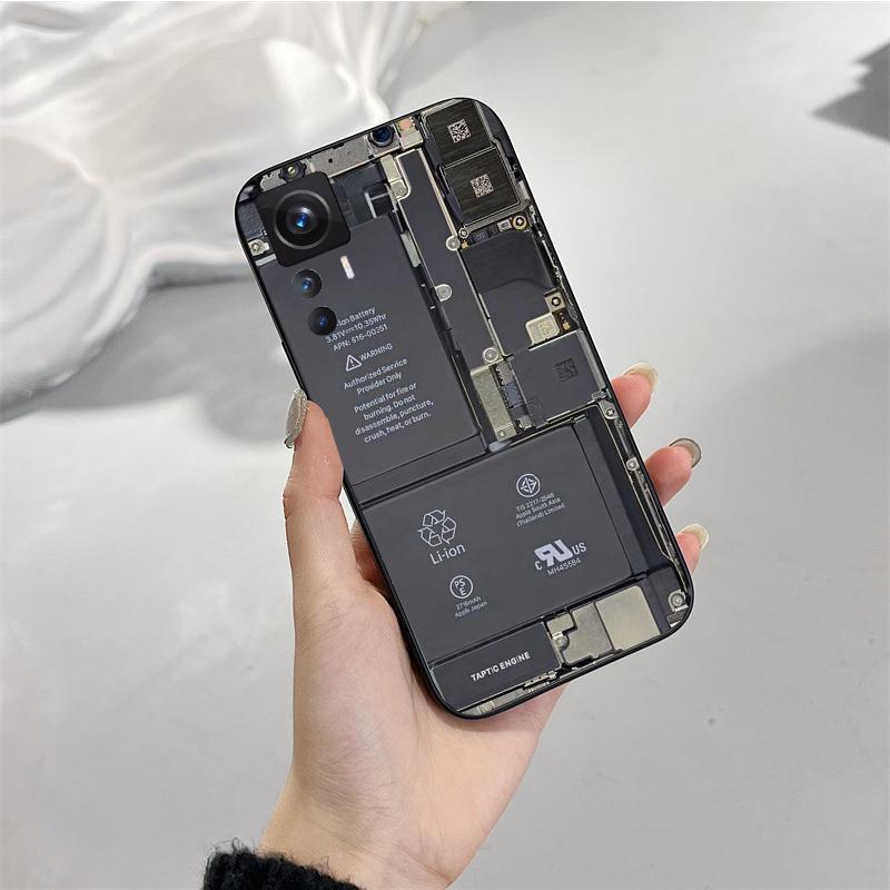 Phone Case for Xiaomi Mi 11T 11 12T Pro 10T 10 10Pro 12 11 Lite 5G NE 10pro Poco X3 Pro Poco F3 M3 Battery Circuit Board Case