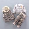 Boys' and Girls' Fleece-Lined Winter 3-Piece Set: Infant To Toddler Sweatshirt & Jacket (1-3 Years)