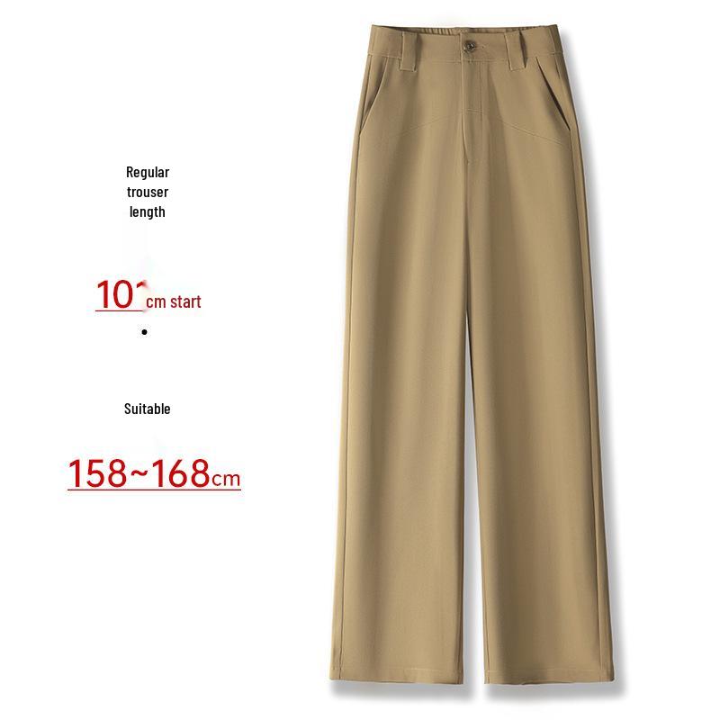 Women's Tencel Acetate Loose Fit Draping Casual Pants - Slimming, Versatile, Narrow To Wide Leg (Spring 2025)