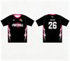 Individuelles atmungsaktives Fußballtrikot in Übergröße, kurzärmelig, digital bedrucktes Polyesterhemd