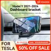 YZ For Tesla Model Y -2024 Multi-function Liquid Silicone Gel Cell Phone Holder Air Outlet Bracket Car Interior Accessories