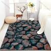 1 buc Covor Imprimat Blocuri de Piatră pentru Dormitor, Living, Noptieră, Sofă, Covoraș de Podea, Decor Modern pentru Casă, Covor de Zonă, Mărime Mare