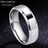 Glossy Titanium Steel Men's Personalized Ring - Colorfast, Trendy, Simple Fashion Jewelry for Index Finger
