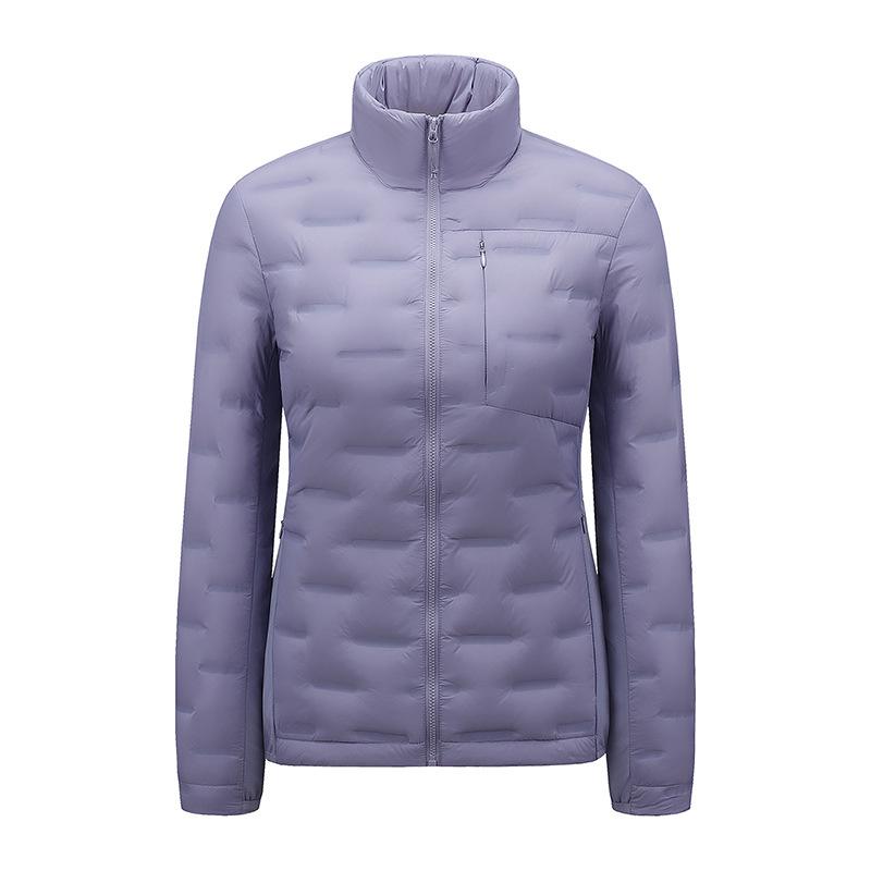 

Men s & Women s Lightweight Stand Collar Winter Down Jacket - White Duck Down, Fashion Casual Warm Coat L