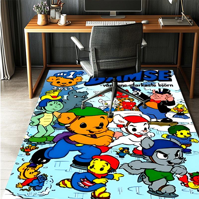 Bamse Pattern Rug, Indoor/Outdoor Mat, for Picnic, Gameroom, Bedroom, Office, Living Room, Home Decor Carpet, Birthday Gift