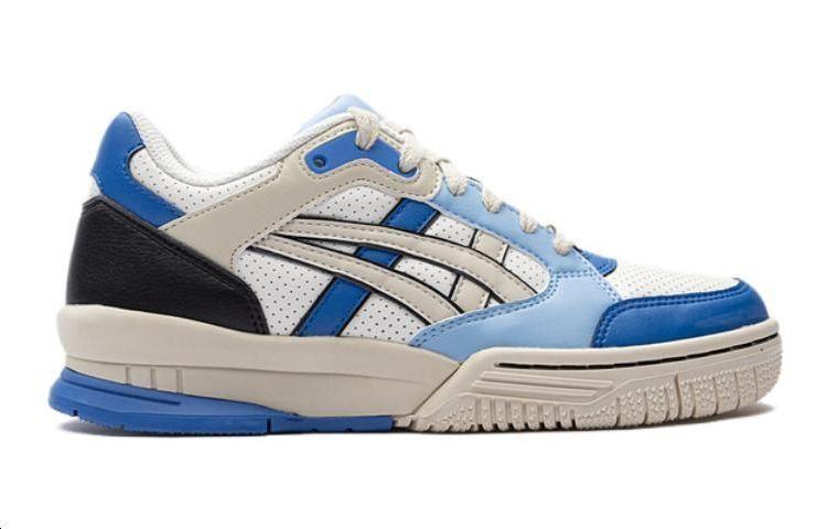 Asics Gel Spotlyte Synthetic Leather Low Top Children's Basketball Shoes Blue White Teenagers 1204A127-103