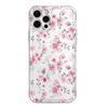 Pink Floral Print Clear Phone Case For Samsung Galaxy S26 S25 Ultra S24 S23 FE S22 S21 Plus S20 A73 A72 A71 Silicone Cover