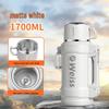 Food-Grade Thermos Flask with Tea and Water Separator - Large Capacity, Portable for Outdoor Use