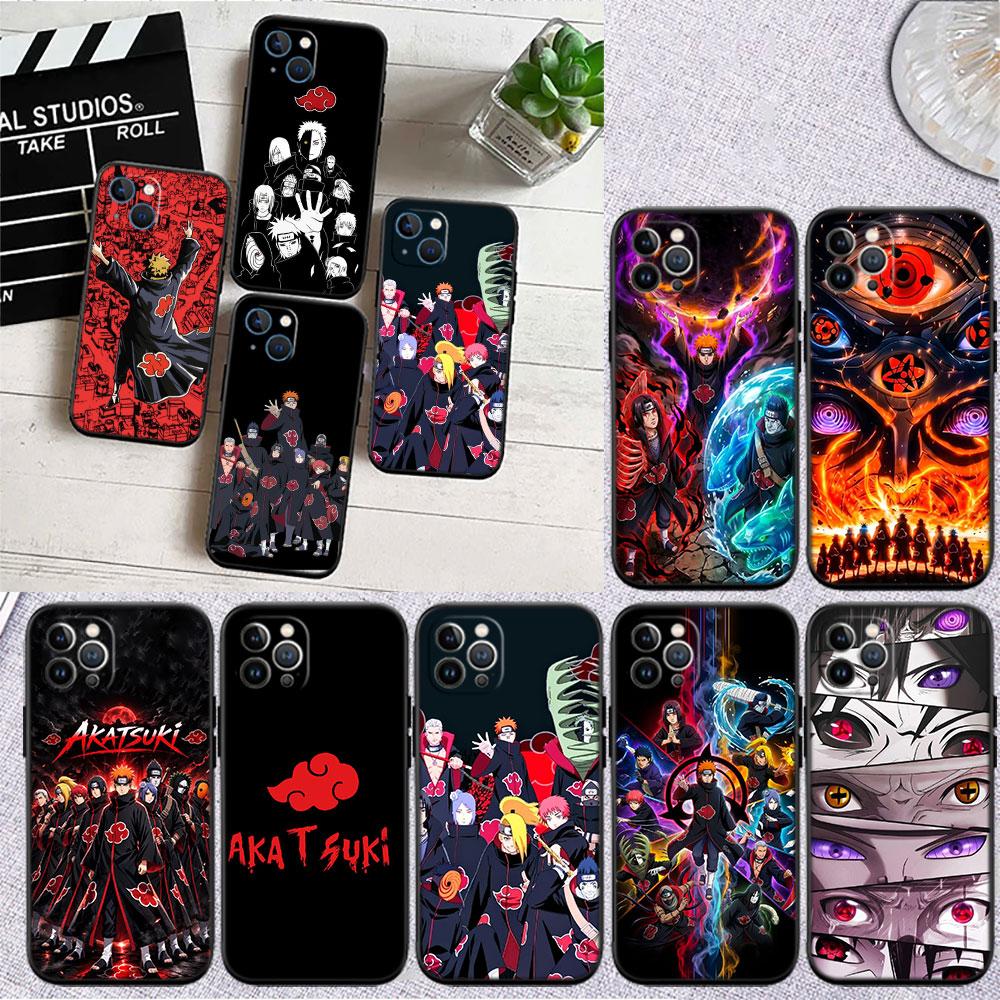 LO10 Anime Naruto Akatsuki Soft Shell Phone Case for Xiaomi Poco C40 C50 C51 C55 C65 C71 C75 F3 F5 F6 F7 M2 M3 Pro Ultra