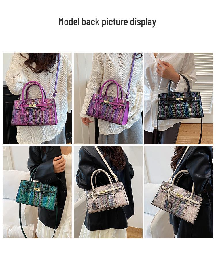 Women's 2025 Crocodile & Leopard Pattern Crossbody Shoulder Handbag